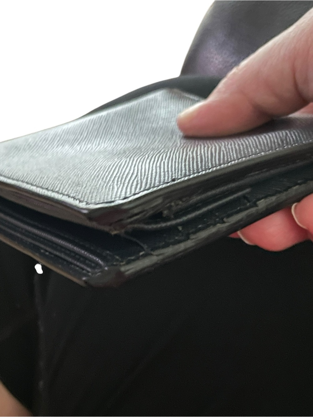 Authentic PRADA Saffiano Corner Bifold Wallet with Coin Pocket in Baltico Navy⁠ - Picture 12 of 15
